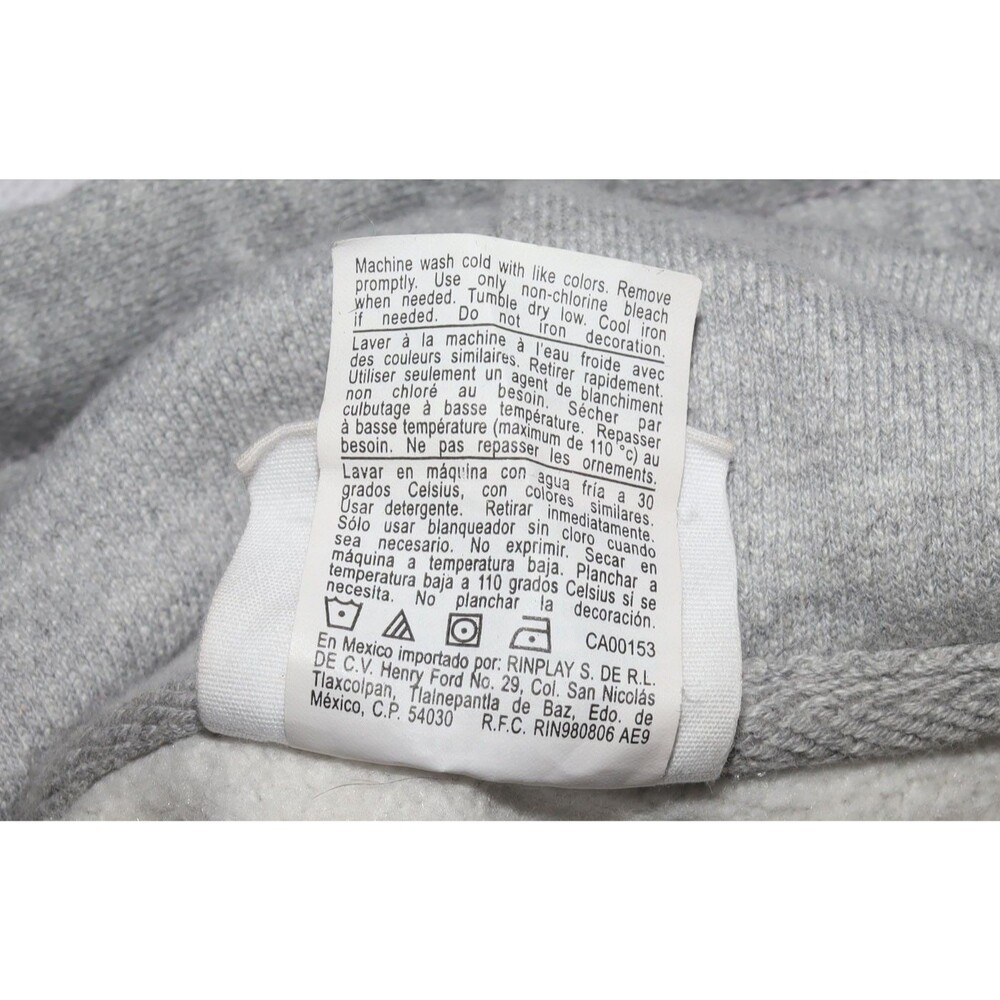Champion Reverse Weave Mens Champion Graphic Logo Gray Hoodie Sweatshirt Size XL - Picture 11 of 13
